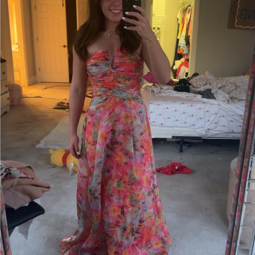 Ramy Brook Multicolor Strapless Dress NWT